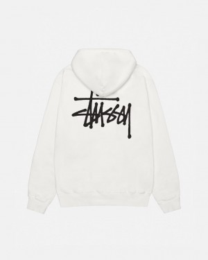 Stussy Basic Stussy Hoodie Pigment Dyed - Unisex Hoodies Bézs | HUQAV44746