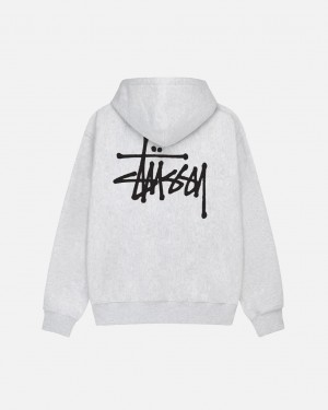 Stussy Basic Stussy Hoodie - Unisex Hoodies Szürke | FHUUI75335