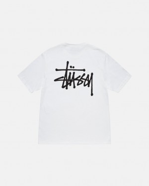 Stussy Basic Stussy Tee - Unisex Shortsleeve Fehér | YHUVQ28730