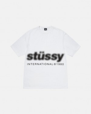 Stussy Blur Tee - Unisex Shortsleeve Fehér | HUQCS30414