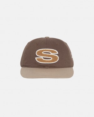 Stussy Chenille S Low Pro Cap - Unisex Barna | HUCIF88658