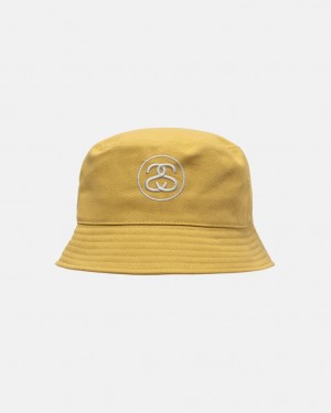 Stussy Deep Bucket Hat SS Link - Unisex Arany | GHUUC85659