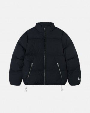 Stussy Down Puffer Nejlon - Unisex Jackets Fekete | ZHUNQ94193