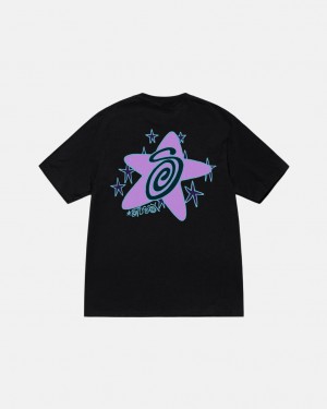 Stussy Galaxy Tee - Unisex Shortsleeve Fekete | HUJKU95281