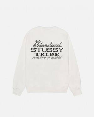 Stussy IST Crew Pigment Dyed - Unisex Hoodies Bézs | HUCVG12723