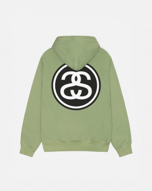 Stussy SS-Link Hoodie - Unisex Hoodies Zöld | MHUHR19784