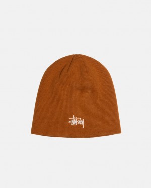 Stussy Skullcap Basic - Unisex Barna | HUZPD67716