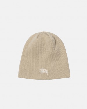 Stussy Skullcap Basic - Unisex Krém | ZHUNQ66640