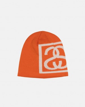 Stussy Skullcap SS Link - Unisex Narancssárga | GHUUC42464