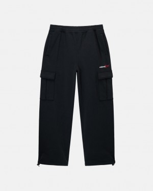 Stussy Sport Cargo Fleece Pant - Men&s Pants Fekete | HUZDE30021