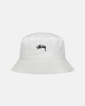 Stussy Stock Bucket Hat - Mens Bézs | XHUBH92549