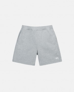 Stussy Stock Logo Sweatshort - Unisex Shorts Trunks Szürke | GHUEC20069