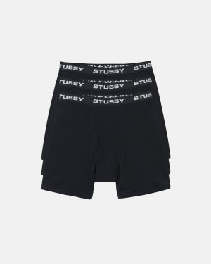 Stussy Stussy Boxer Briefs - Unisex Shorts Trunks Fekete | ZHUNQ58947