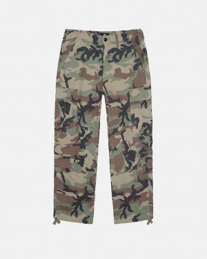 Stussy Surplus Cargo Ripstop - Unisex Jeans Pants Camo | HUIIZ77836