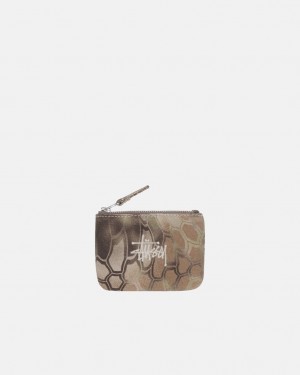 Stussy Vászon Coin Pouch - Unisex Bags Szürke | HUICD73259