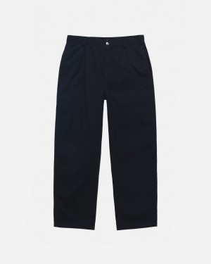 Stussy Workgear Trouser Twill - Unisex Pants Fekete | ZHUNQ57017