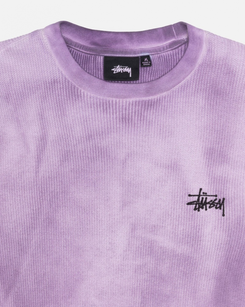 Stussy Basic Stock LS Thermal - Unisex Longsleeve T-Shirts Levendula | THUPQ40752