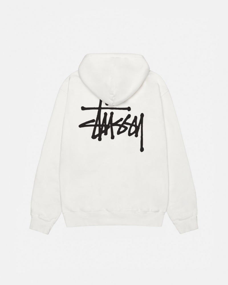 Stussy Basic Stussy Hoodie Pigment Dyed - Unisex Hoodies Bézs | HUQAV44746