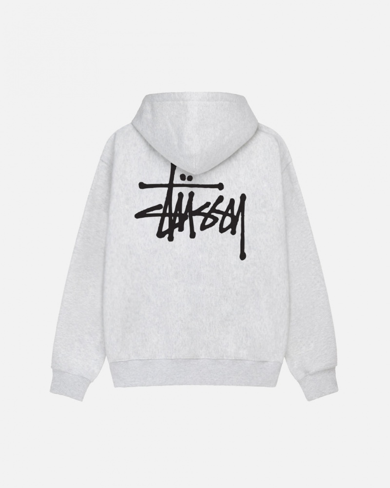 Stussy Basic Stussy Hoodie - Unisex Hoodies Szürke | FHUUI75335