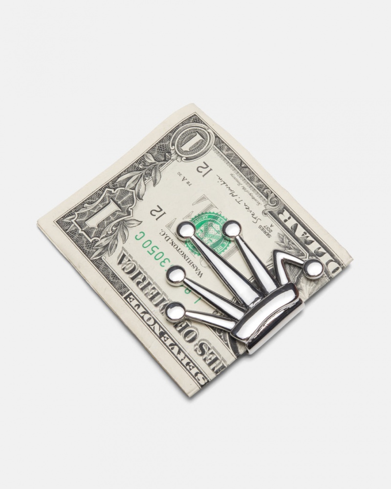 Stussy Bent Crown Money Clip - Novelty Home Titán | HUXMI82138