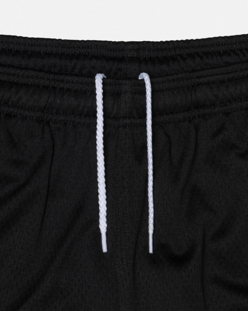 Stussy Big Basic Mesh Rövid - Men&s Shorts Trunks Fekete | FHUHY90355