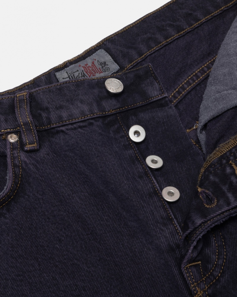 Stussy Big Ol& Jean Denim - Unisex Denim Fekete | HUJVR57931