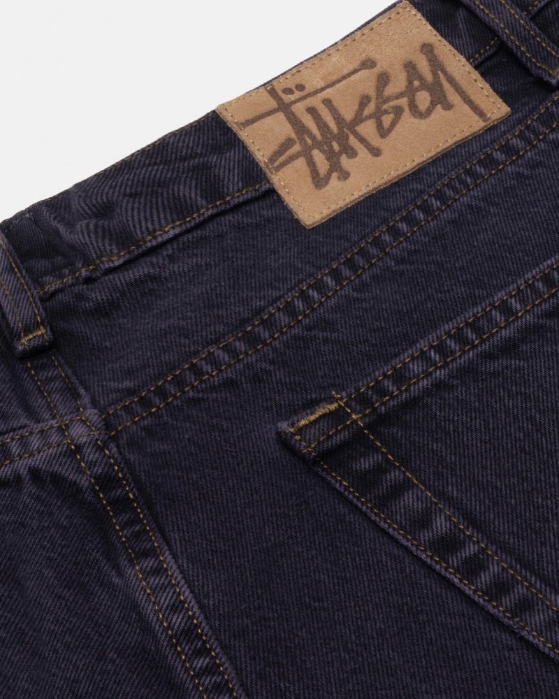 Stussy Big Ol& Jean Denim - Unisex Denim Fekete | HUJVR57931