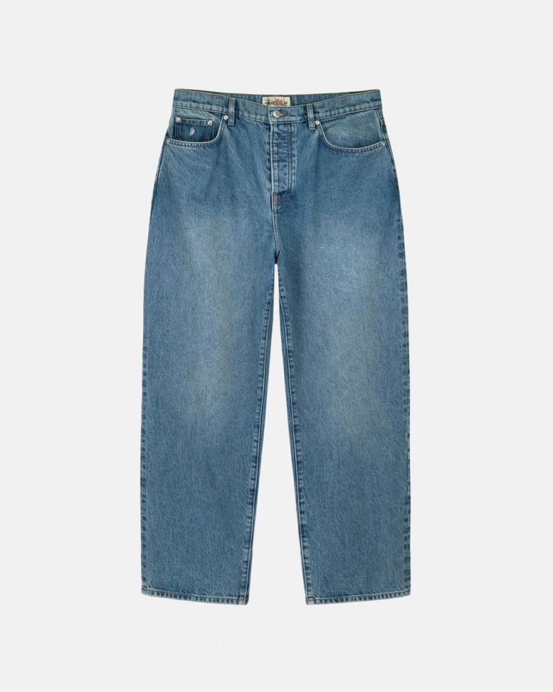 Stussy Big Ol& Jean Denim - Unisex Denim Kék | HUIIZ38112