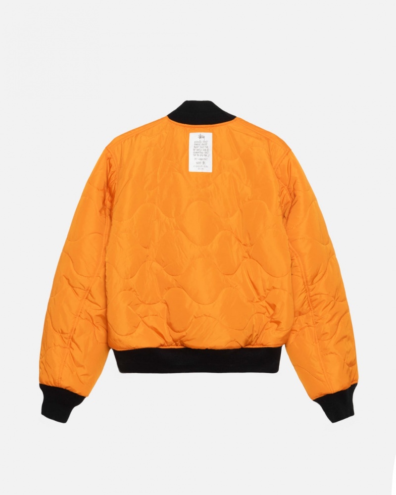 Stussy Built Reversible Bomber Jacket - Unisex Jackets Fekete | HUXBR18265