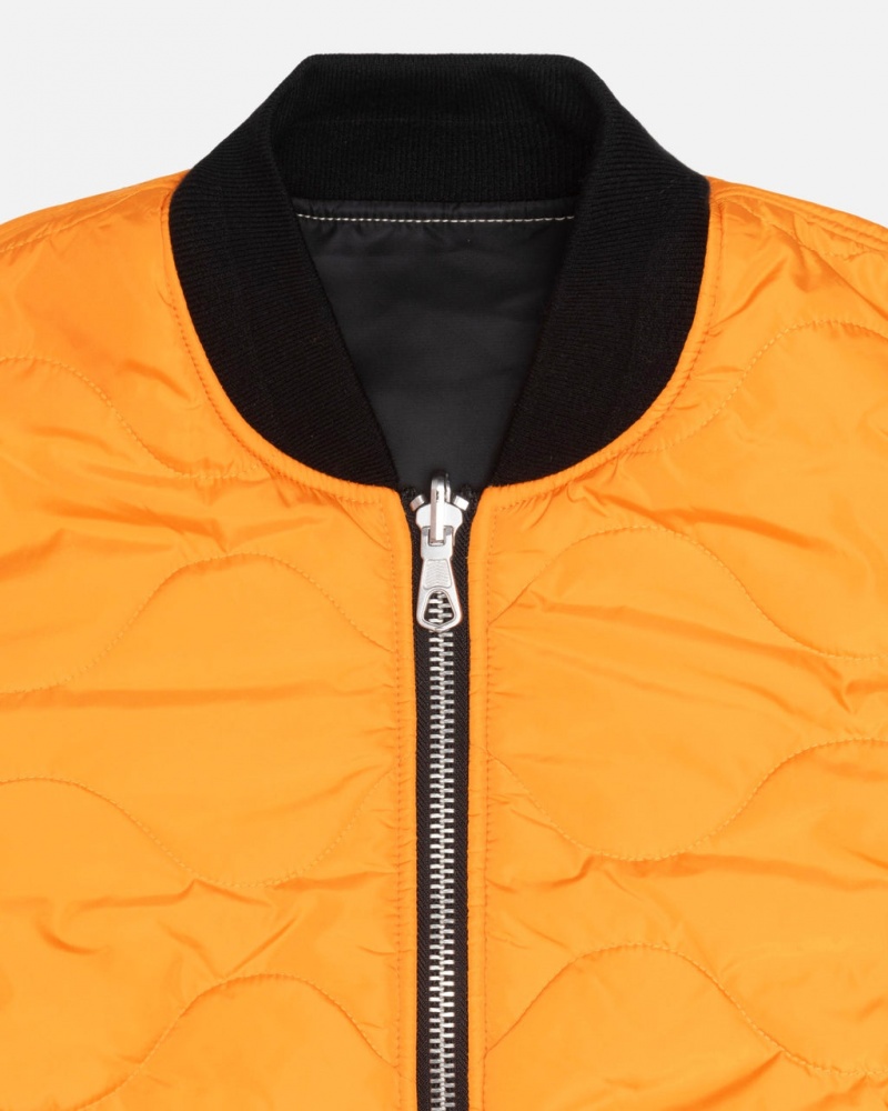 Stussy Built Reversible Bomber Jacket - Unisex Jackets Fekete | HUXBR18265