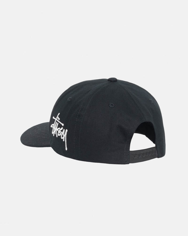 Stussy Chenille S Low Pro Cap - Unisex Fekete | BHUSO76503