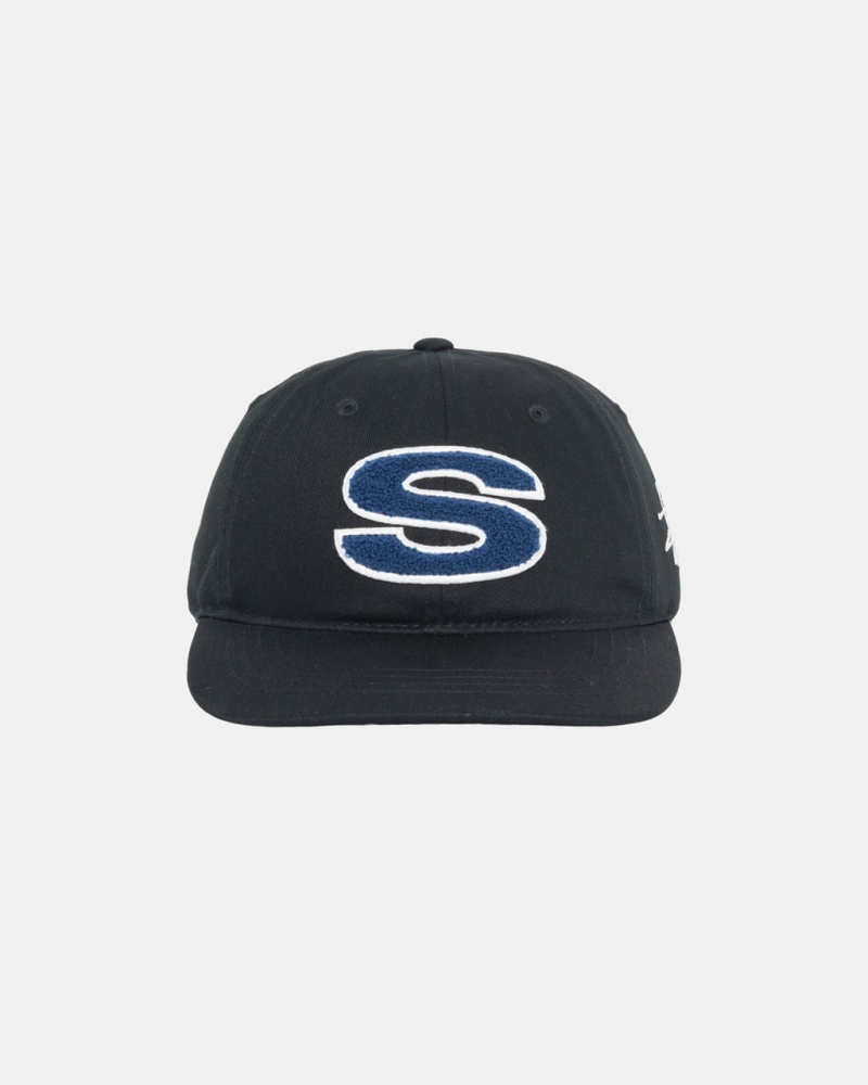 Stussy Chenille S Low Pro Cap - Unisex Fekete | BHUSO76503