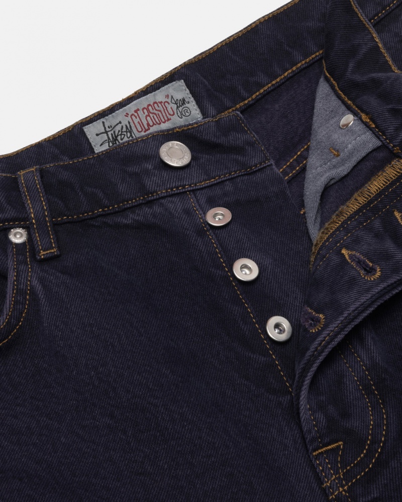 Stussy Classic Jean Denim - Unisex Denim Fekete | UHUND56547