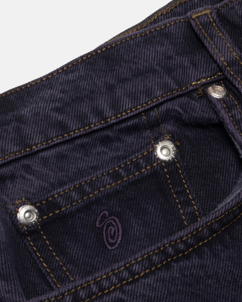 Stussy Classic Jean Denim - Unisex Denim Fekete | UHUND56547