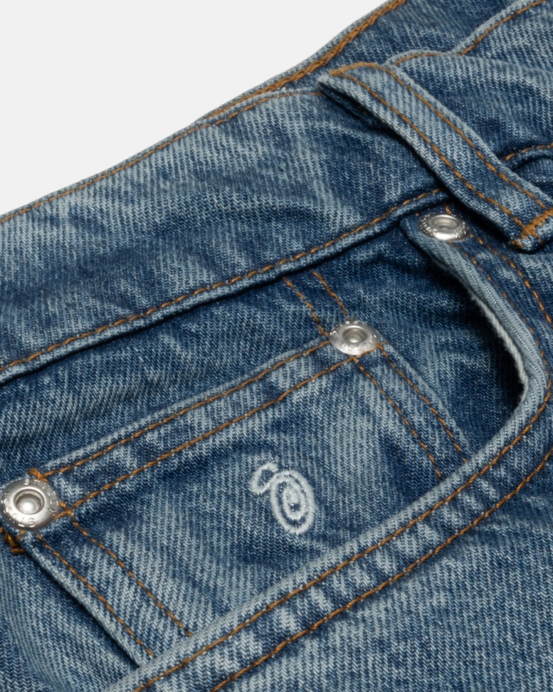 Stussy Classic Jean Denim - Unisex Denim Kék | HUXMI97005