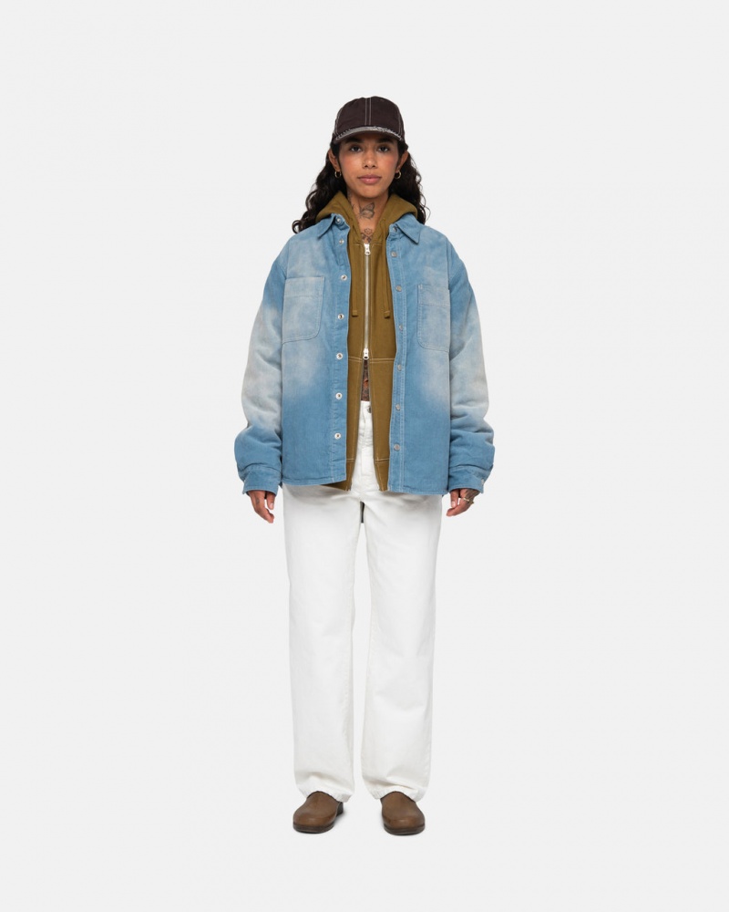 Stussy Classic Jean Overdyed - Unisex Denim Bézs | BHUSD33569