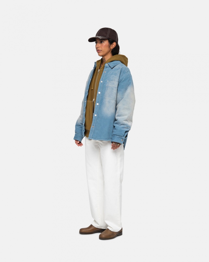 Stussy Classic Jean Overdyed - Unisex Denim Bézs | BHUSD33569