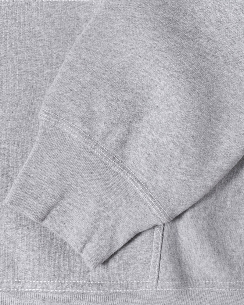 Stussy Contrast Stitch Label Hoodie - Unisex Hoodies Szürke | HUZDE25086