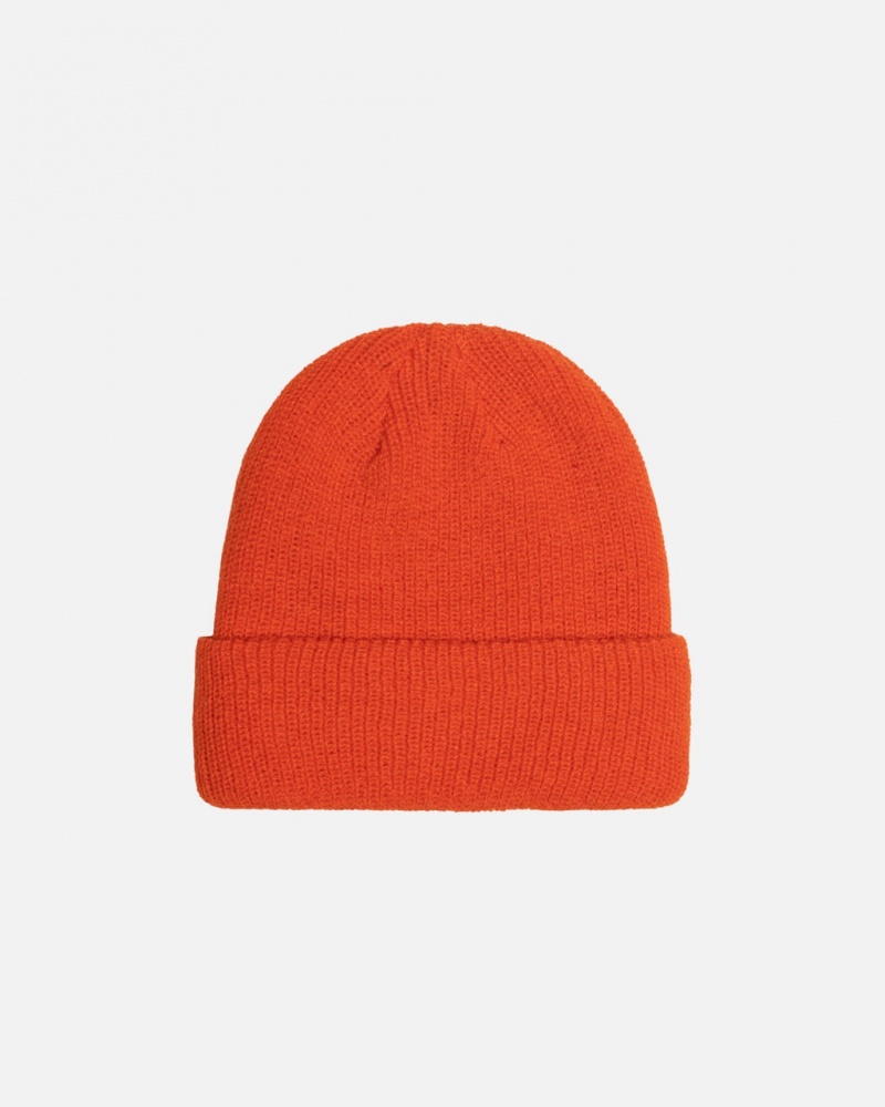 Stussy Cuff Beanie Basic - Unisex Narancssárga | HUZDE45307