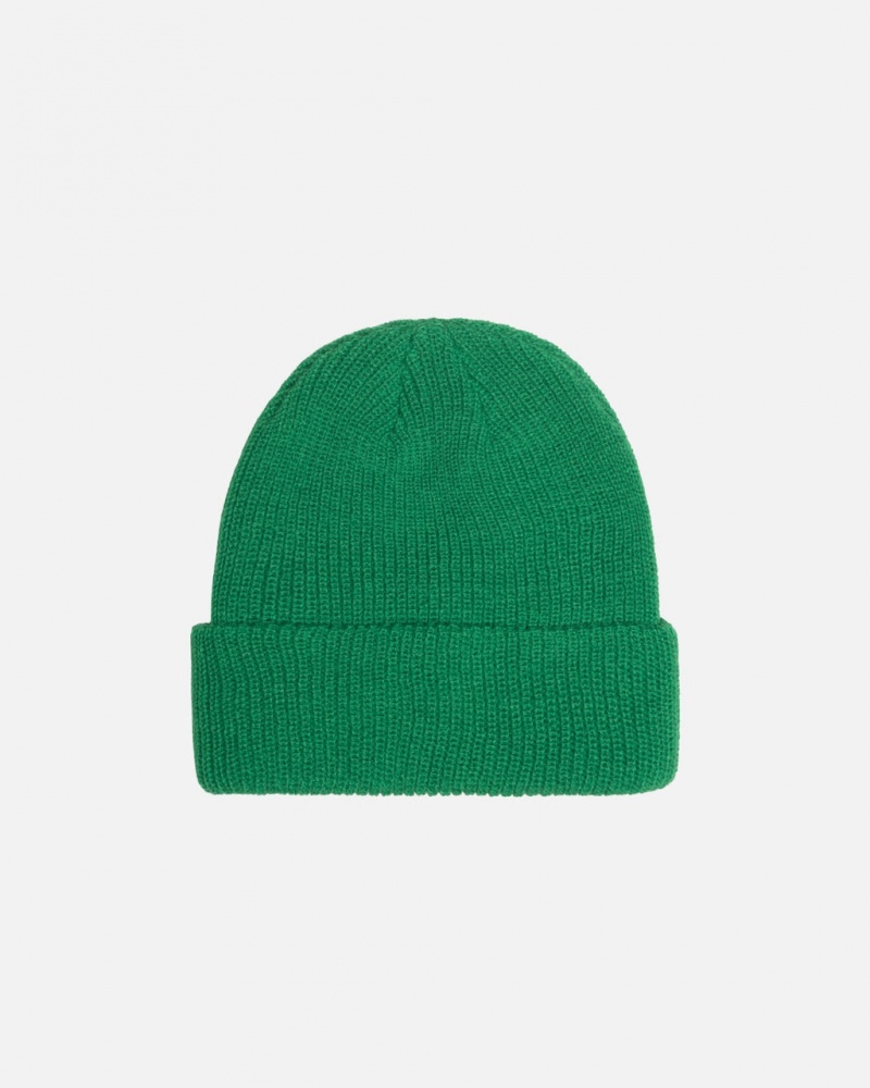 Stussy Cuff Beanie Basic - Unisex Zöld | UHUND53123