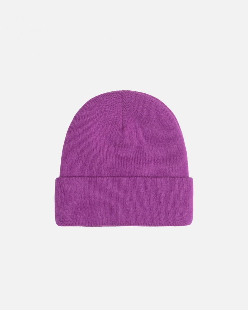 Stussy Cuff Beanie Stock - Unisex Lila | HUJKU38005