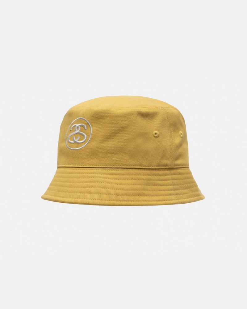 Stussy Deep Bucket Hat SS Link - Unisex Arany | GHUUC85659