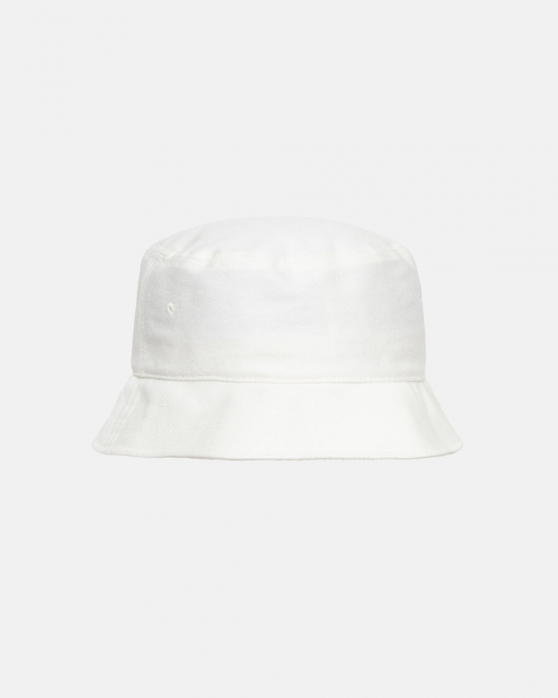 Stussy Deep Bucket Hat SS Link - Unisex Fehér | HUNEJ37430