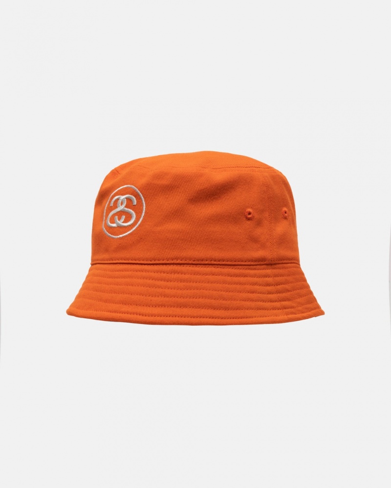 Stussy Deep Bucket Hat SS Link - Unisex Narancssárga | HUDYB30333