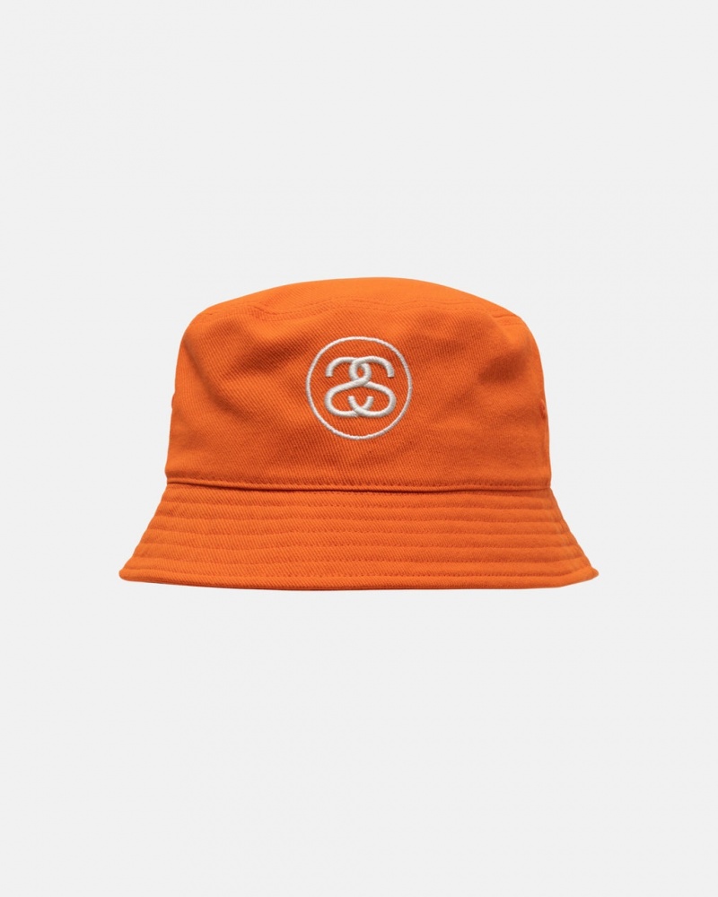 Stussy Deep Bucket Hat SS Link - Unisex Narancssárga | HUDYB30333