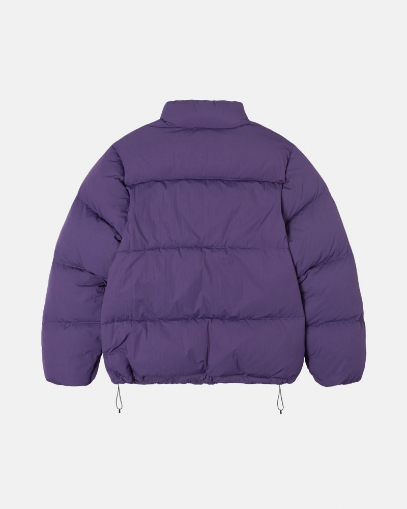 Stussy Down Puffer Nejlon - Unisex Jackets Lila | HUEAH34555