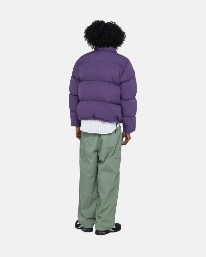 Stussy Down Puffer Nejlon - Unisex Jackets Lila | HUEAH34555