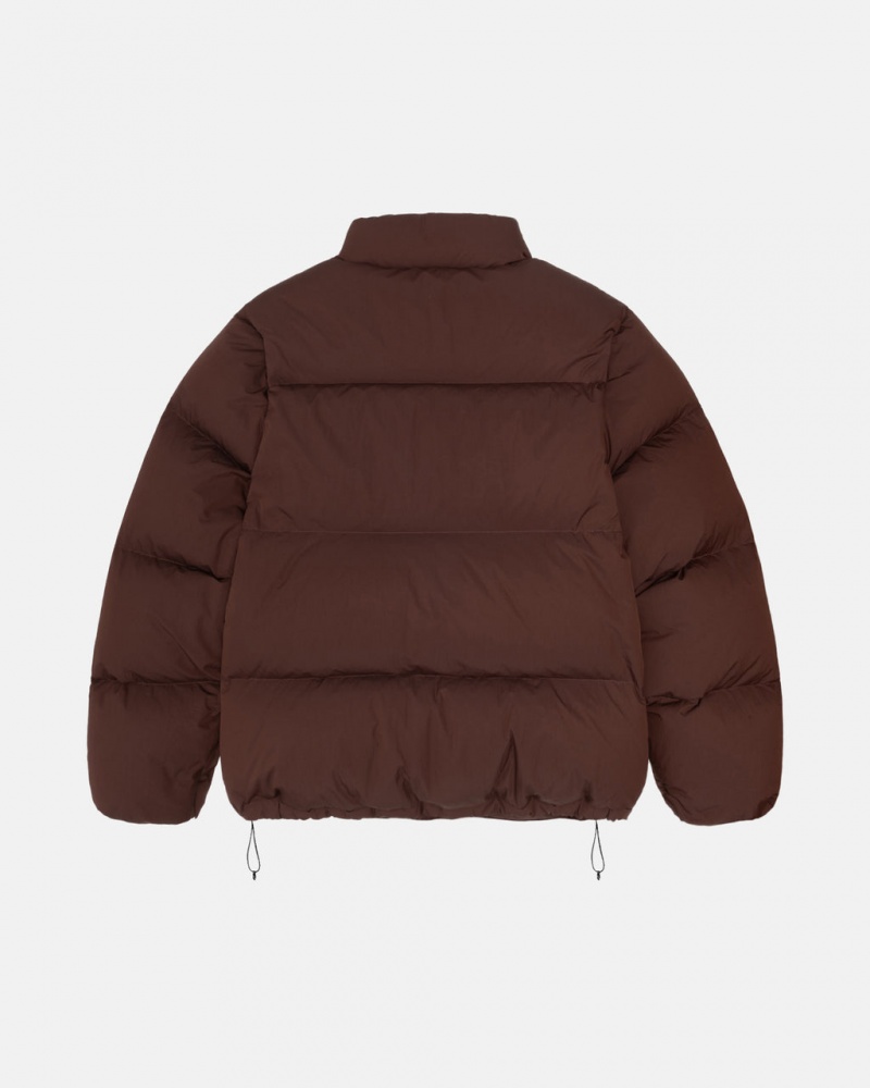 Stussy Down Puffer Nejlon - Unisex Jackets Barna | SHUVO45955