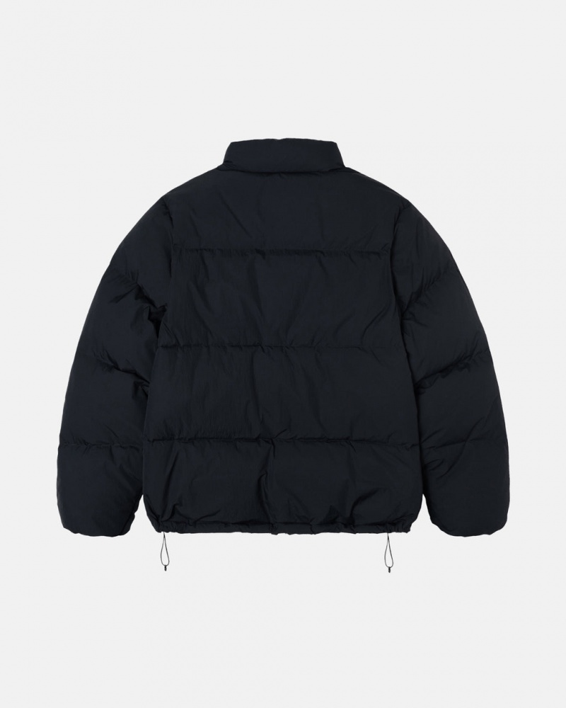 Stussy Down Puffer Nejlon - Unisex Jackets Fekete | ZHUNQ94193