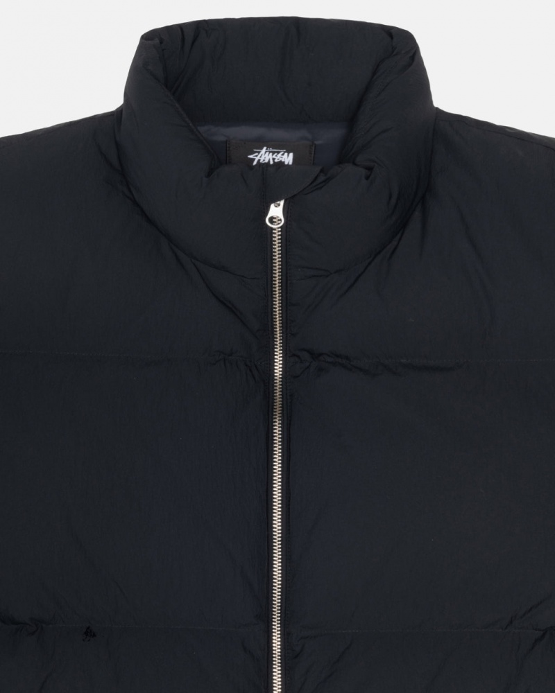 Stussy Down Puffer Nejlon - Unisex Jackets Fekete | ZHUNQ94193